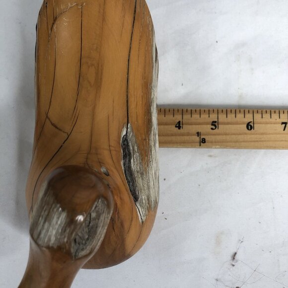 Dave Hughes Driftwood Duck Texas Guadalupe River Carved Sculpture Artist Signed - Picture 16 of 16